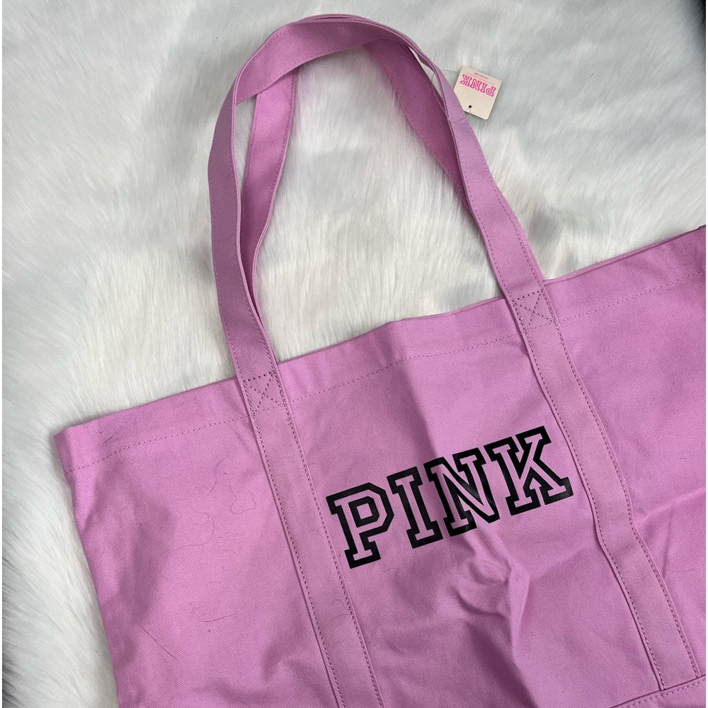 NWT PINK Victoria’s Secret Tote Bag with Black